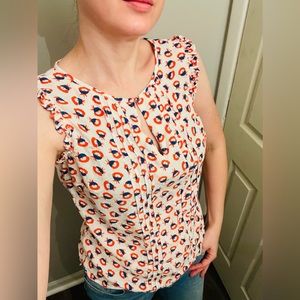 Boden whimsical print top.